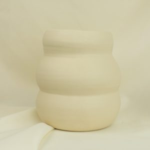 Jarrón triple ola blanco