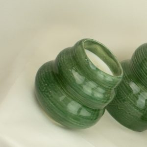 Vela triple ola verde